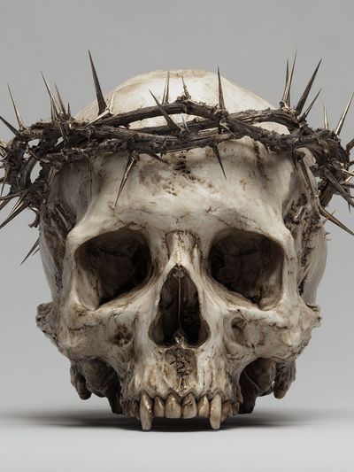 Crowned Skull Dark Print.
