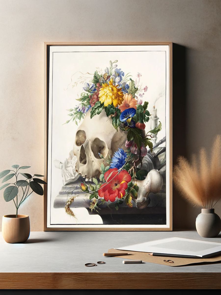 Vanitas still life (1667-1726) painting. — room view 2