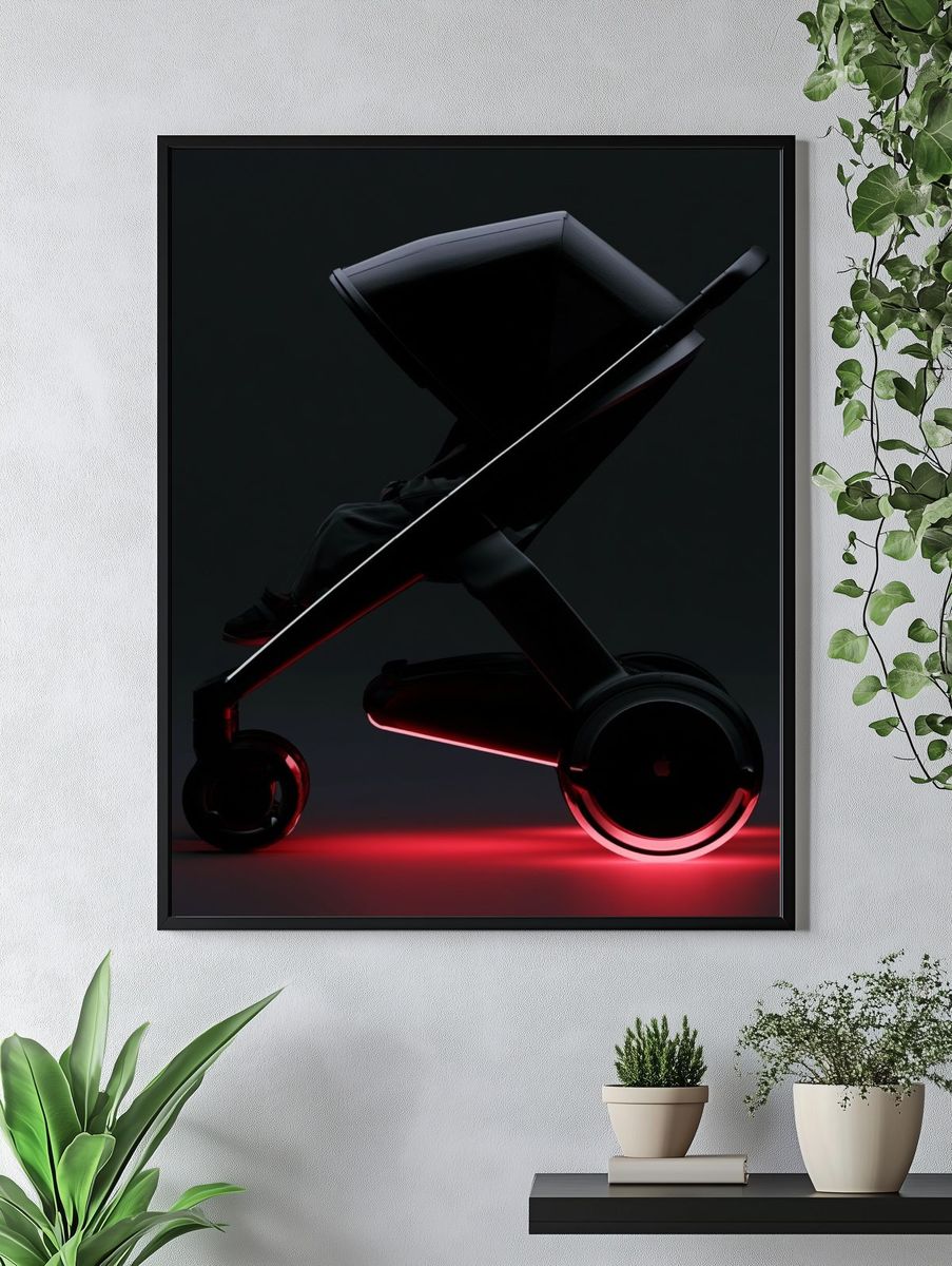 Futuristic Stroller Photography Poster. — room view 4