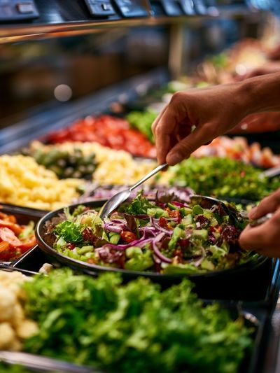 Fresh Salad Bar Photography Poster.