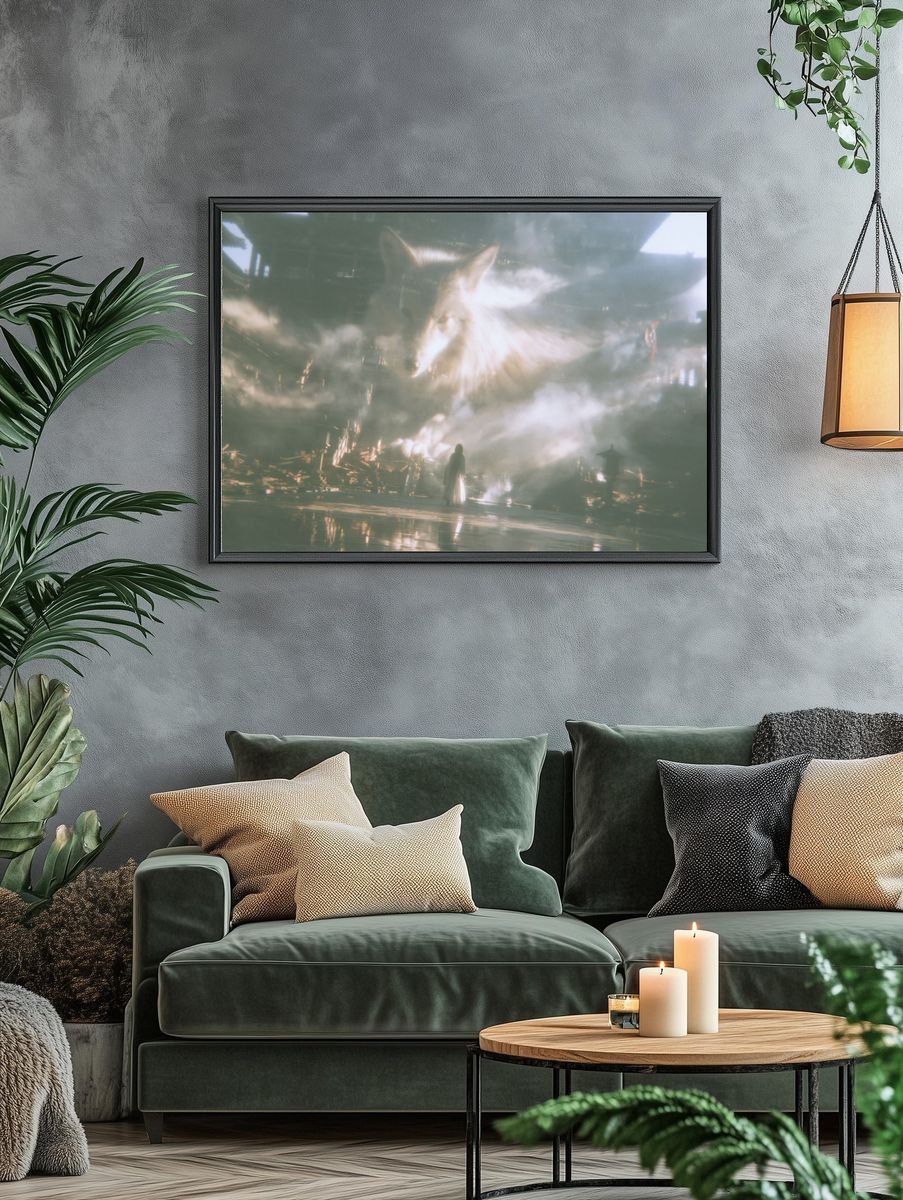 Fox Spirit Temple — Surreal Print. — room view 4