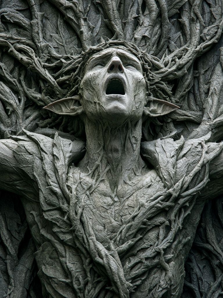 Forest Spirit Surrealism Poster. poster detail