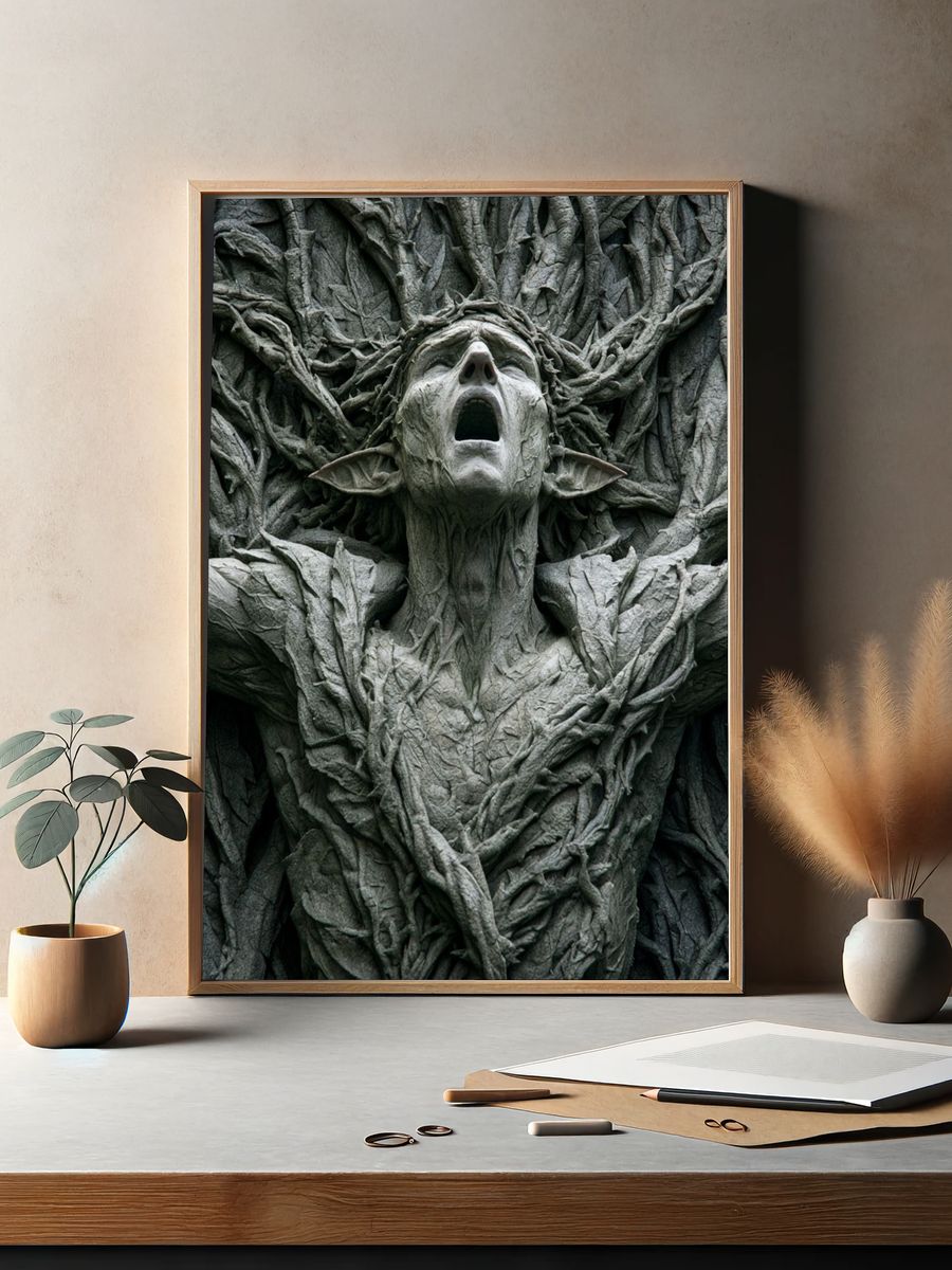 Forest Spirit Surrealism Poster. — room view 2
