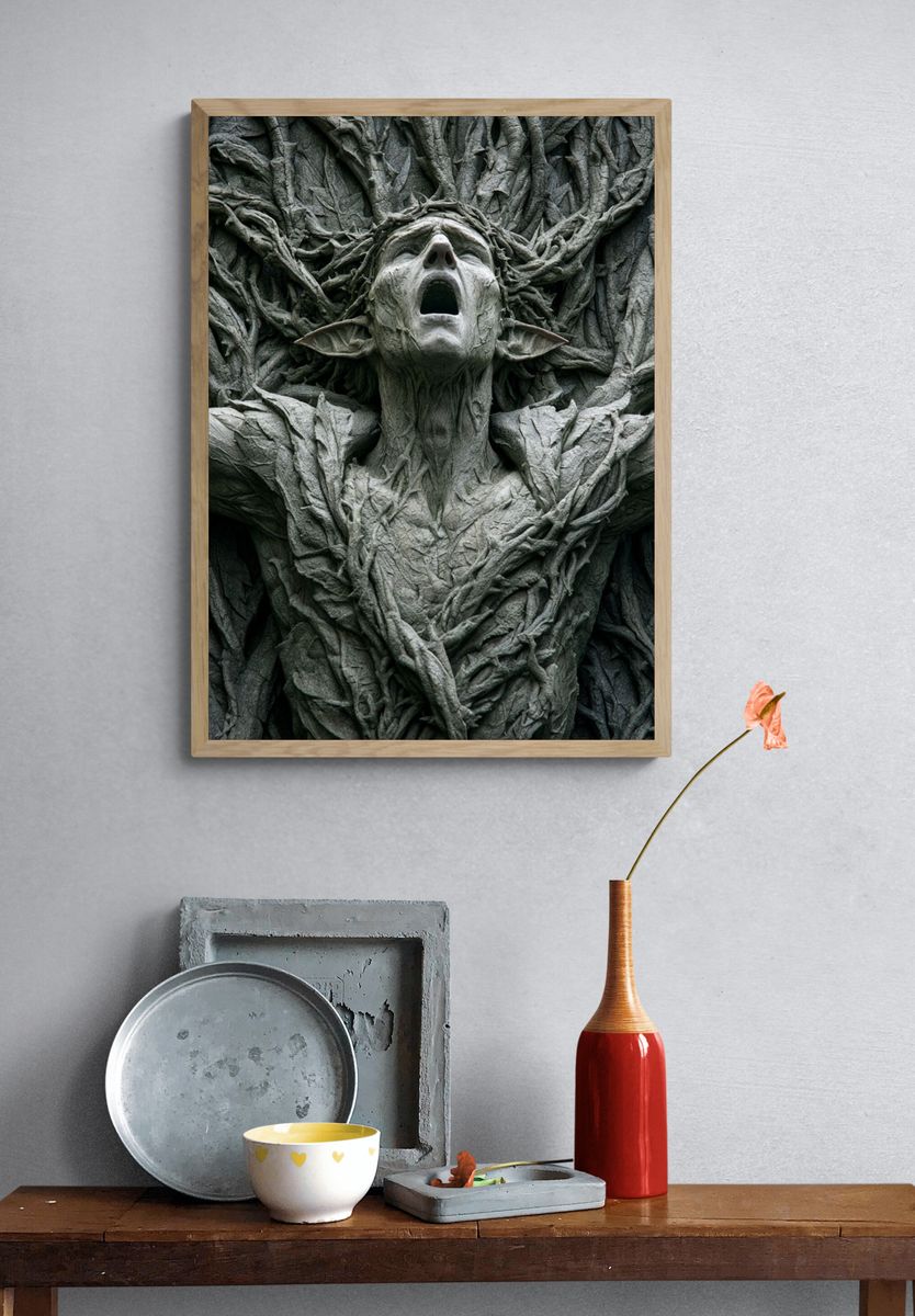 Forest Spirit Surrealism Poster. — room view 3
