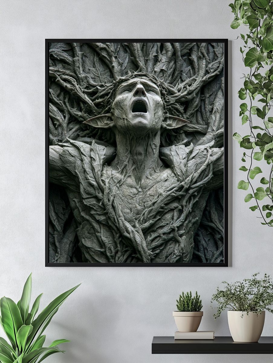 Forest Spirit Surrealism Poster. — room view 4