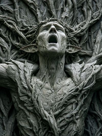 Forest Spirit Surrealism Poster. poster