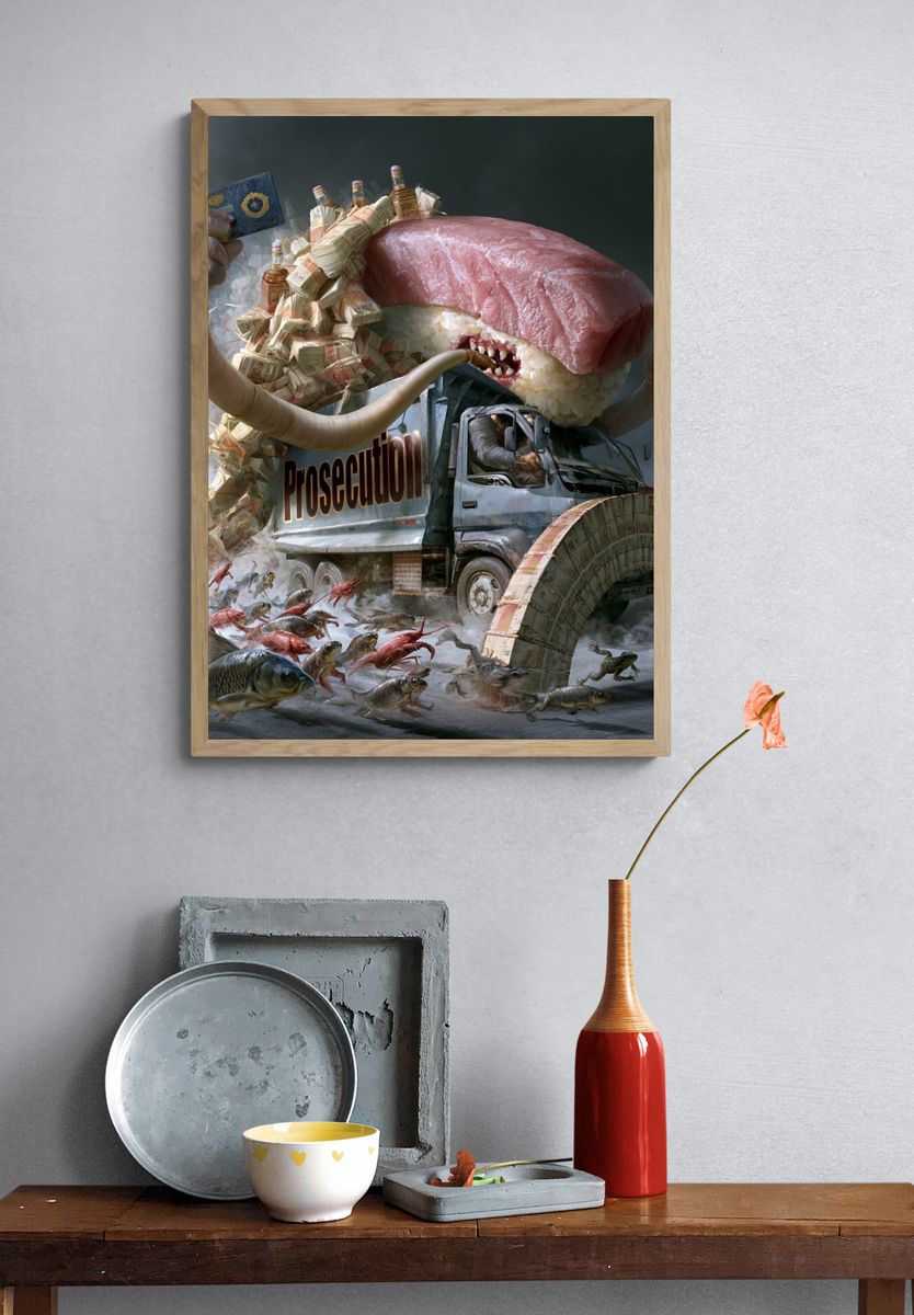 Surreal Prosecution Truck Poster. — room view 3