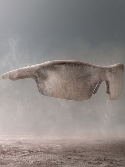 Surreal Floating Sunglasses Print. poster