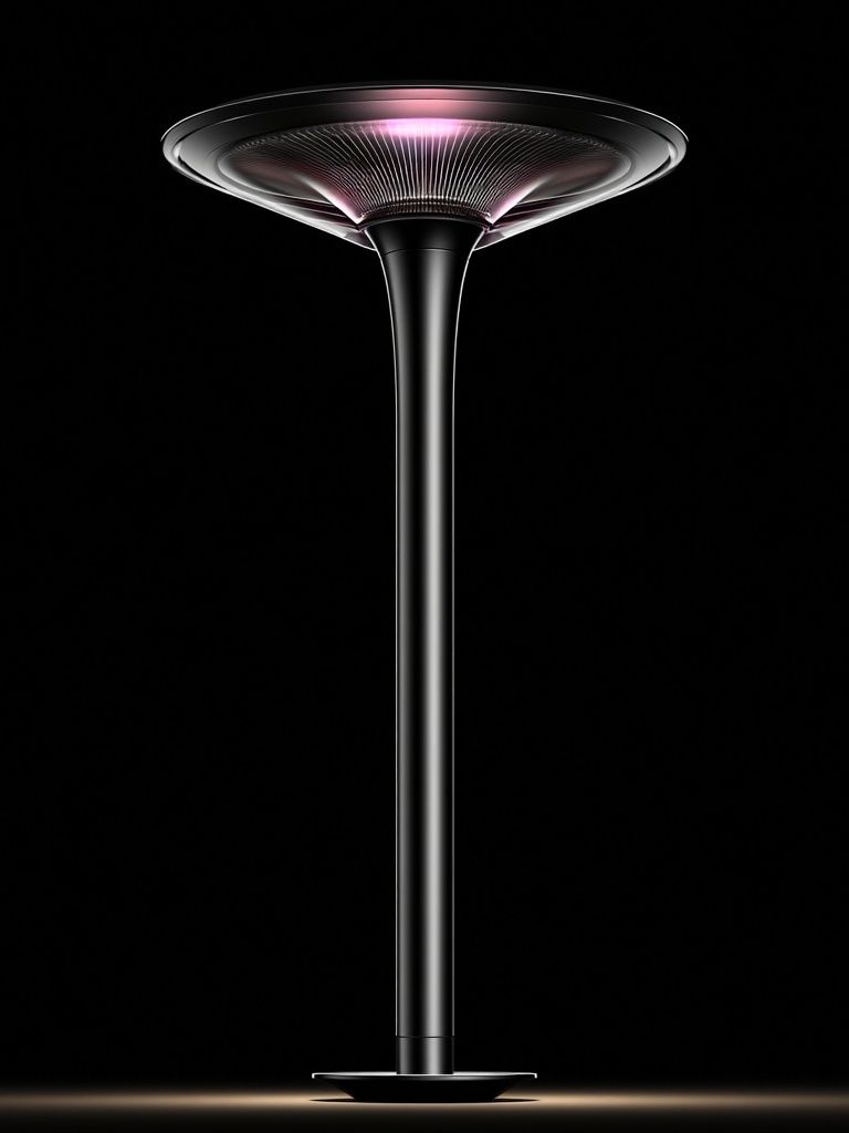 Futuristic Lamp Minimalist Poster. poster — minimalist art