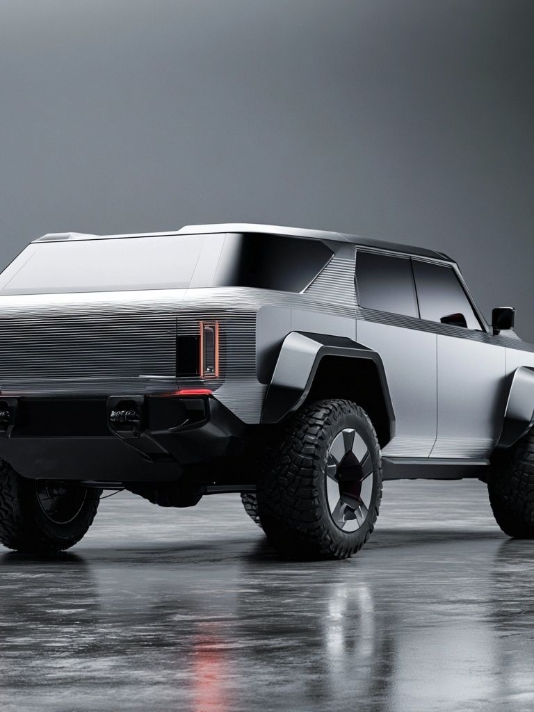 Futuristic Electric SUV Photography Poster. poster — photography art