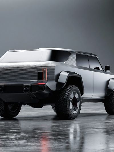 Futuristic Electric SUV Photography Poster. poster