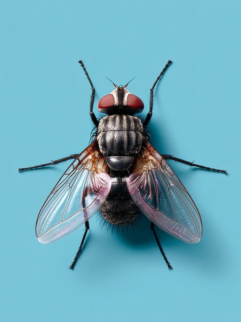 Close-Up Fly Photography Poster. poster — photography art