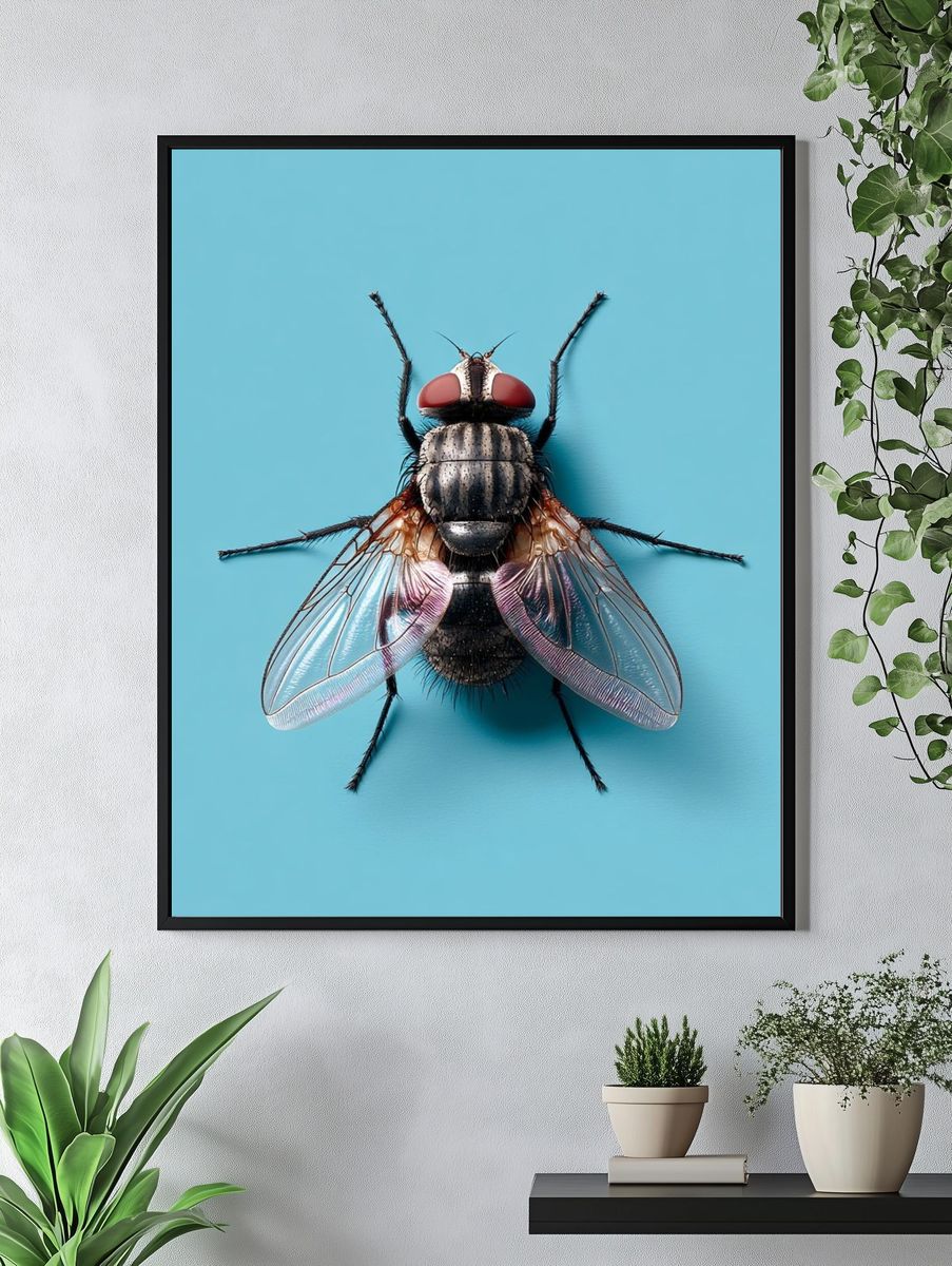 Close-Up Fly Photography Poster. — room view 4