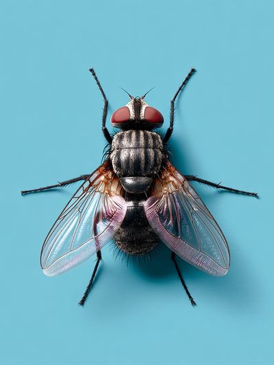 Close-Up Fly Photography Poster. poster print