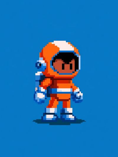 Pixel Astronaut — Gaming Print. poster
