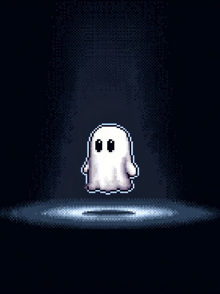 Pixel Ghost — Gaming Print. poster detail