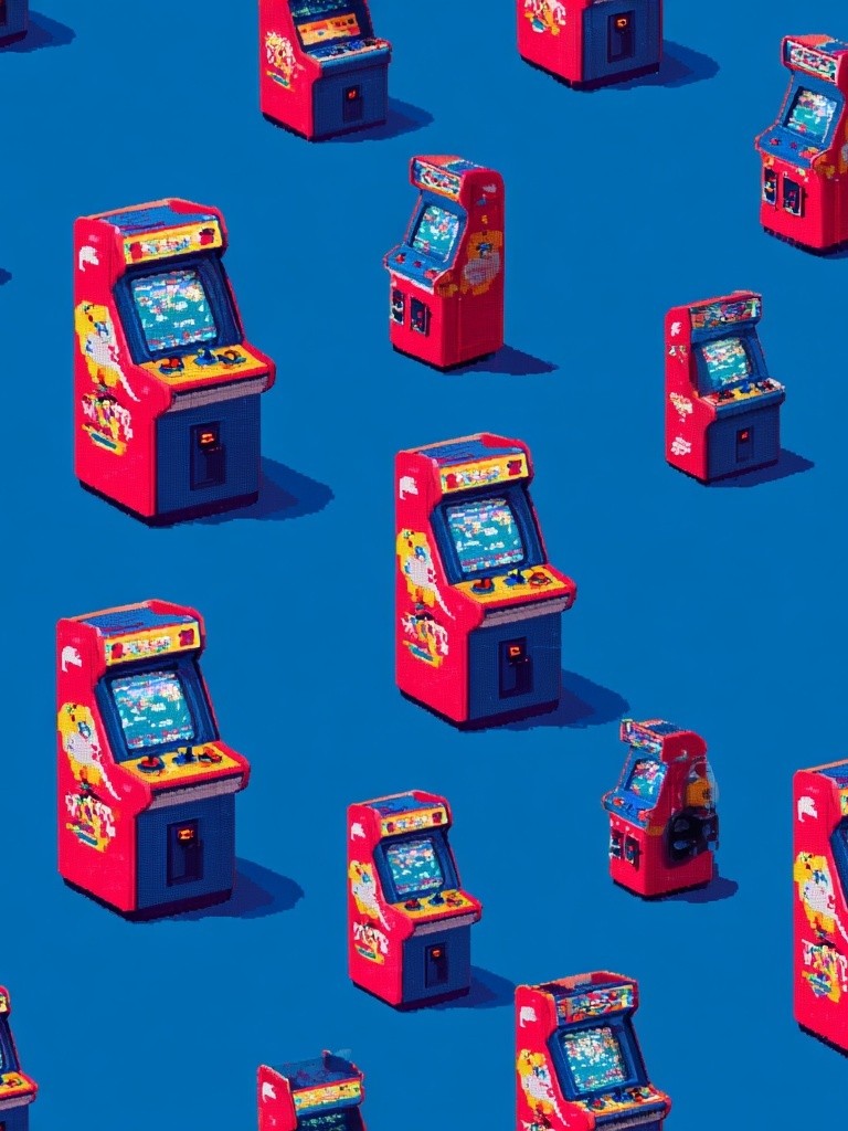 Retro Arcade Machines — Gaming Print. poster — gaming art