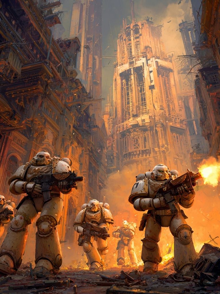Futuristic Soldiers in Urban Warfare Poster. poster detail