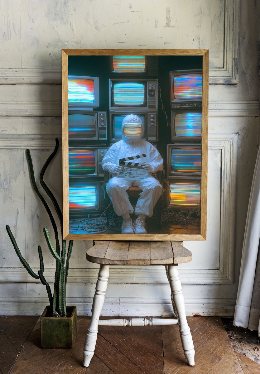 Glitch Art — Surreal Print. — room view 1