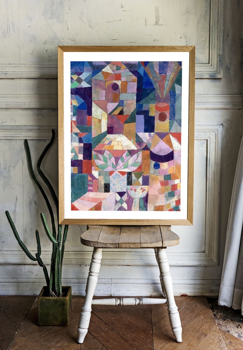 Geometric Abstract Art Poster. — room view 1
