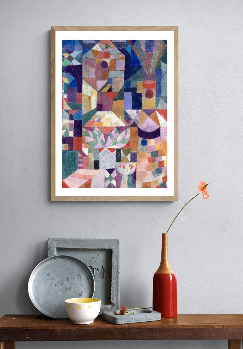Geometric Abstract Art Poster. — room view 3
