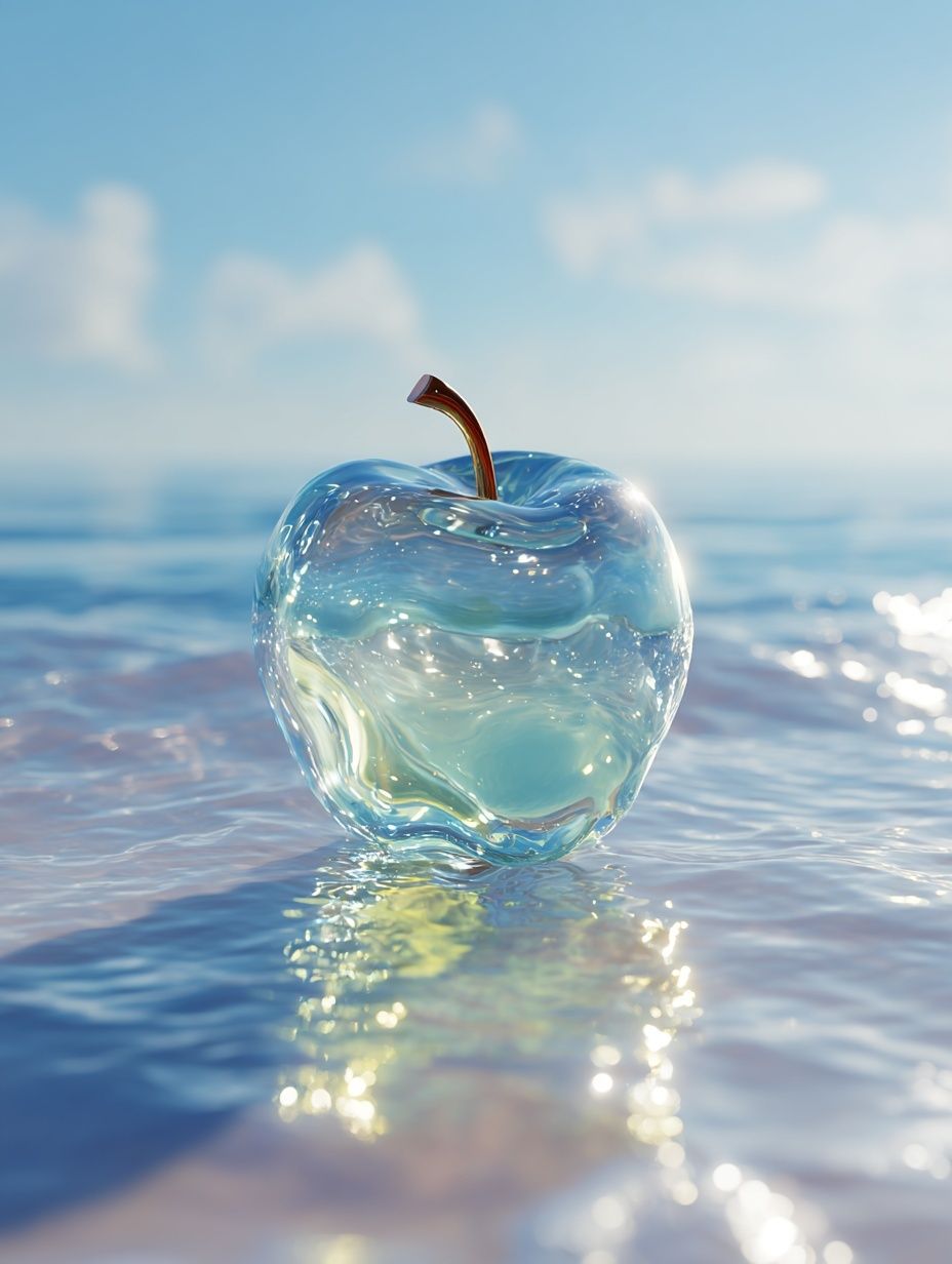 Glass Apple — Contemporary Art Print. poster detail