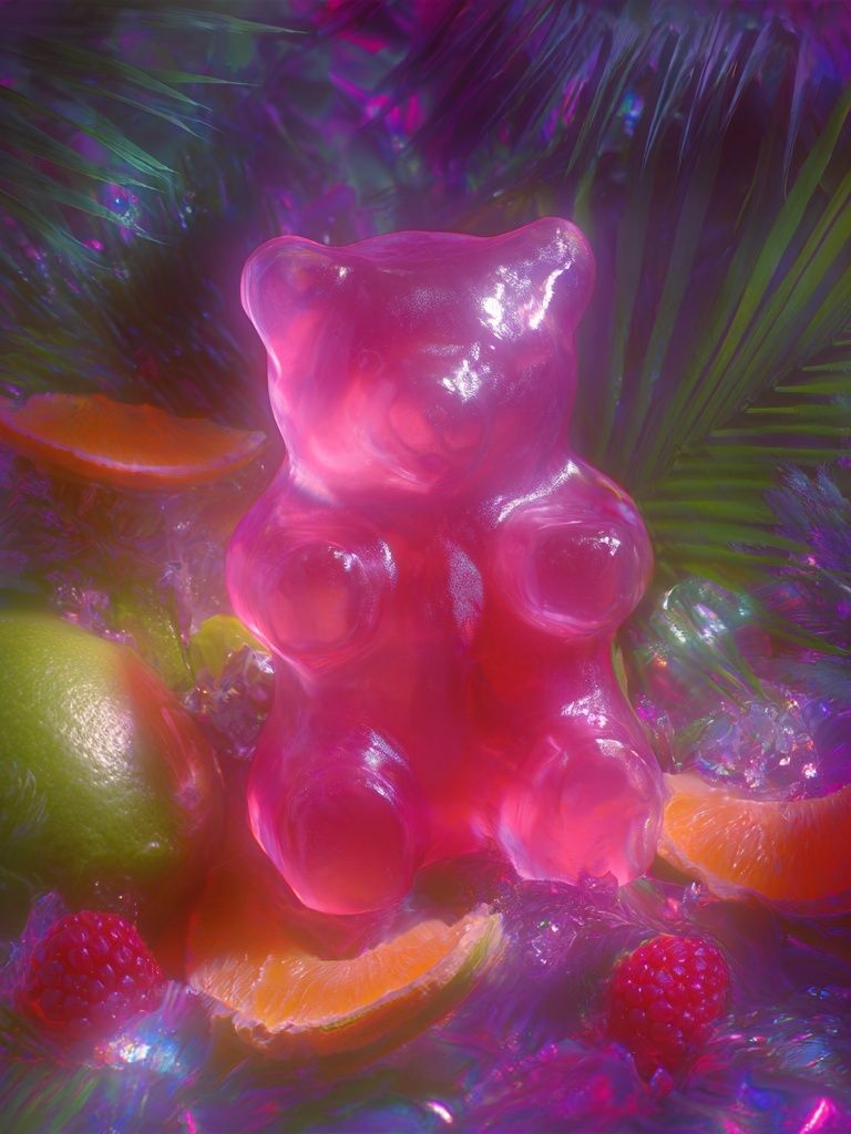 Gummy Bear Delight — Illustration Print. poster detail