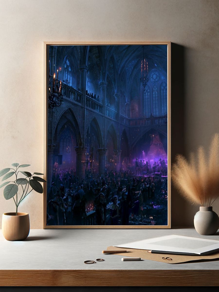 Gothic Cathedral Masquerade Poster. — room view 2