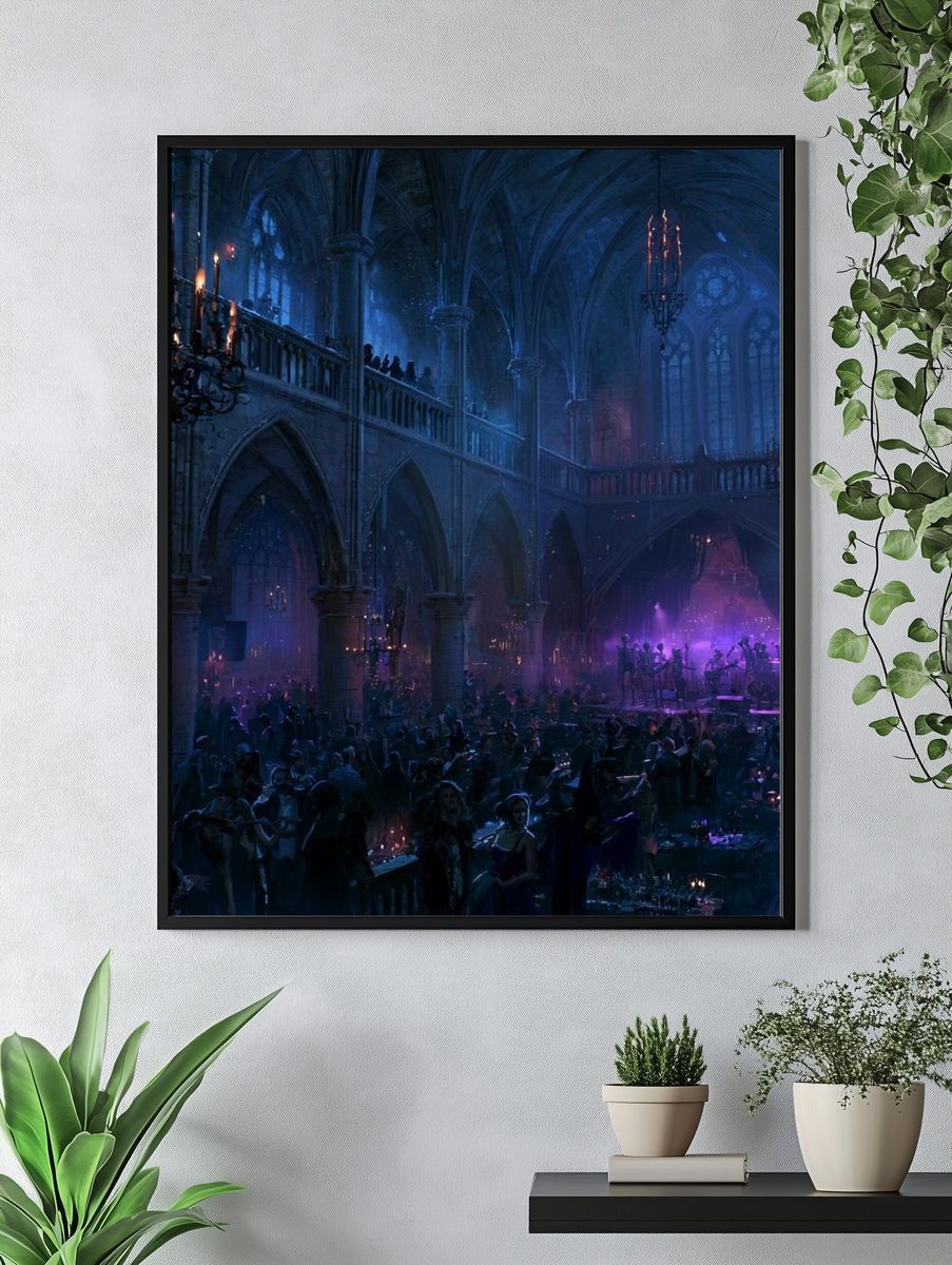 Gothic Cathedral Masquerade Poster. — room view 4