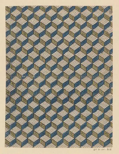 Geometric Cube Pattern Poster. poster