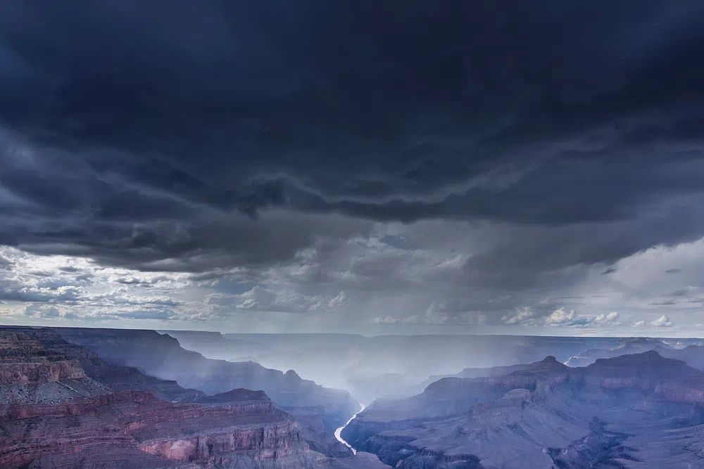 Grand Canyon Under Stormy Sky Poster. poster — nature art