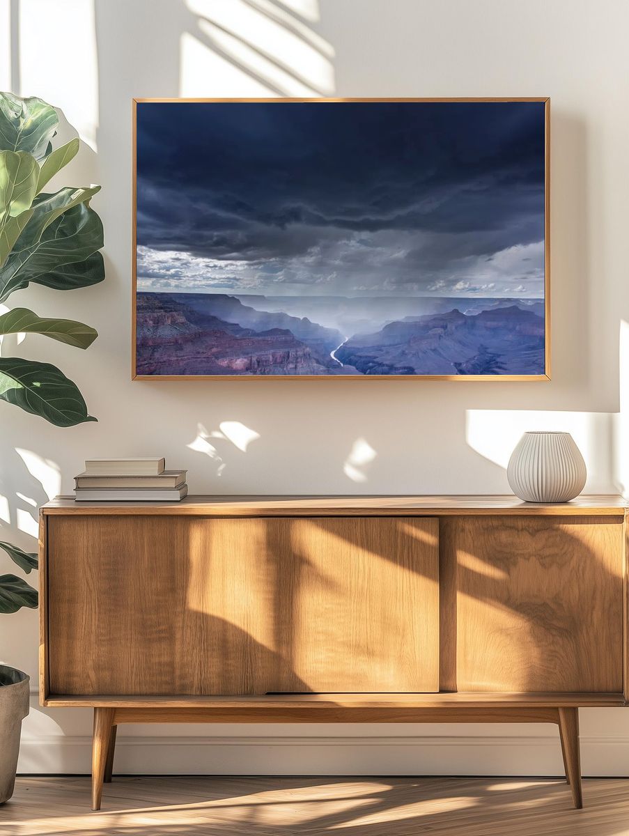 Grand Canyon Under Stormy Sky Poster. — room view 3