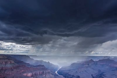 Grand Canyon Under Stormy Sky Poster
