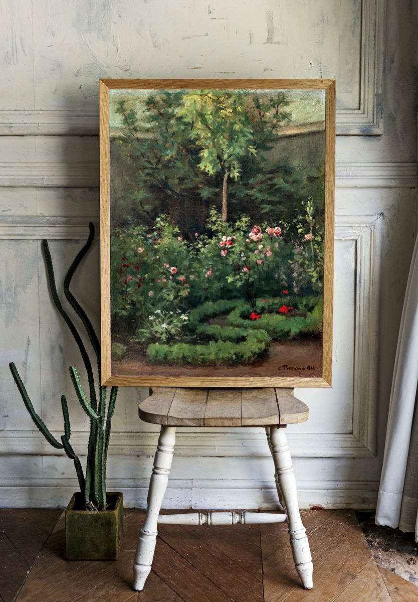 Lush Garden Scene — Fine Art Print. — room view 1