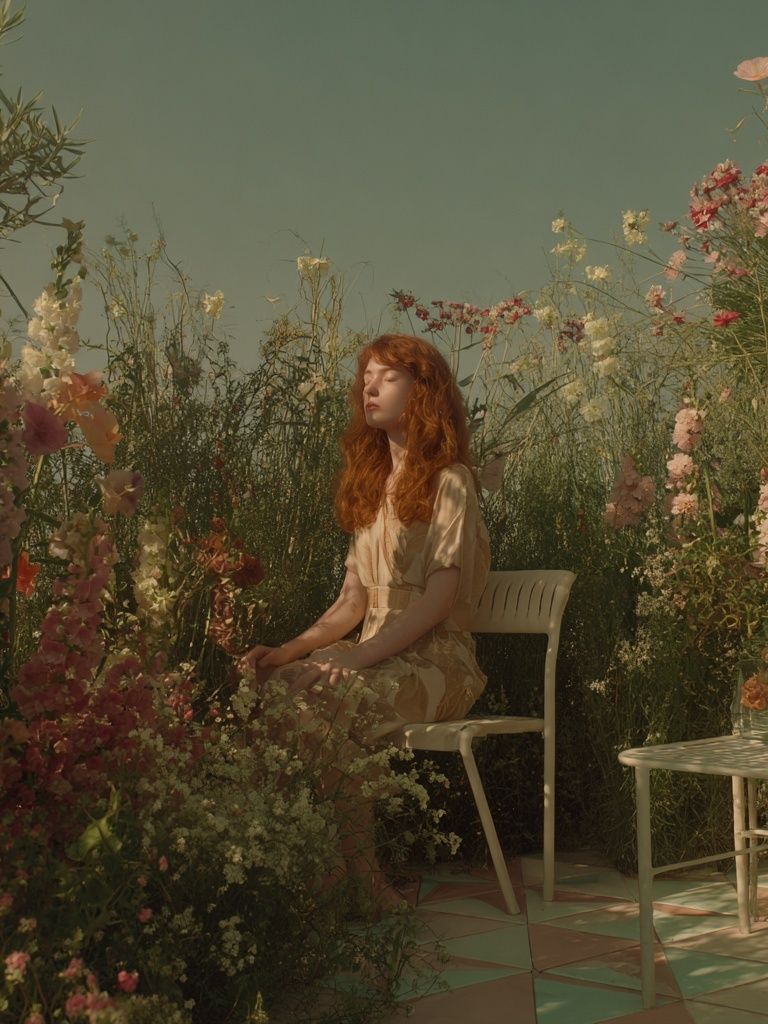 Dreamy Garden Portrait Print. poster — photography art