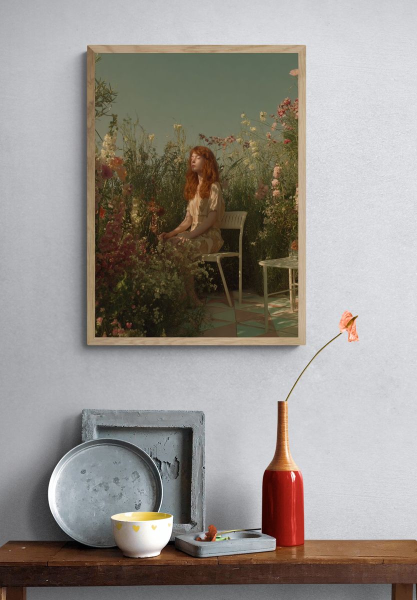 Dreamy Garden Portrait Print. — room view 3