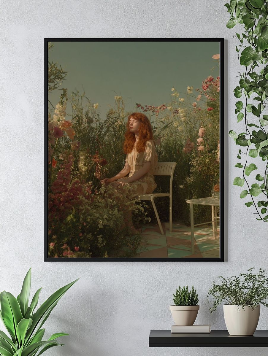 Dreamy Garden Portrait Print. — room view 4