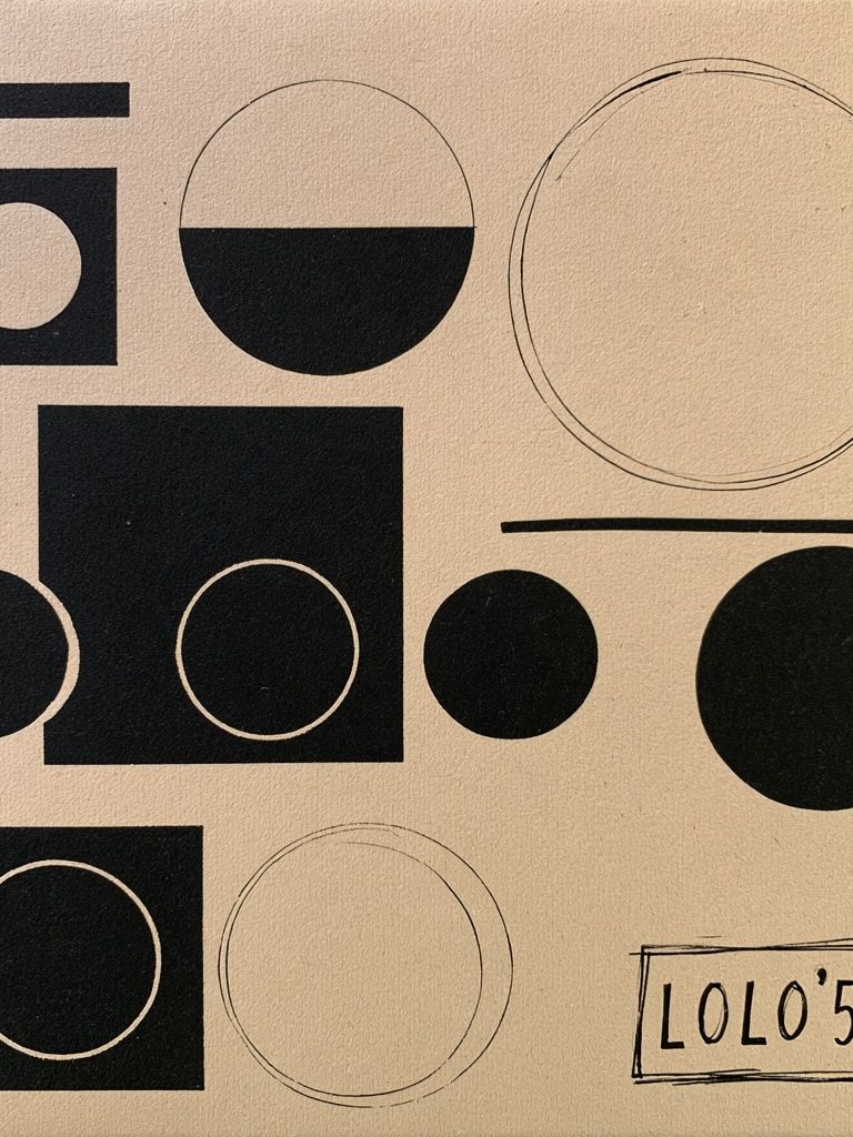 Geometric Circles Abstract Poster. poster detail