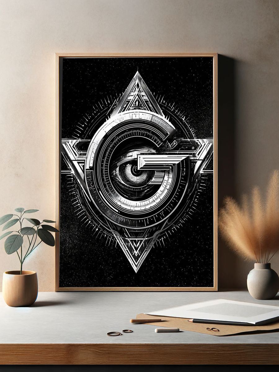 Geometric Cosmic G Poster. — room view 2