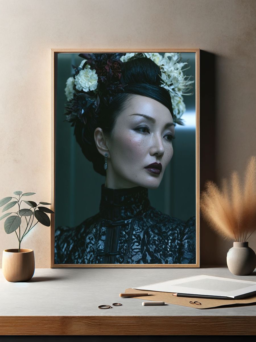 Geisha Portrait Photography Poster. — room view 2