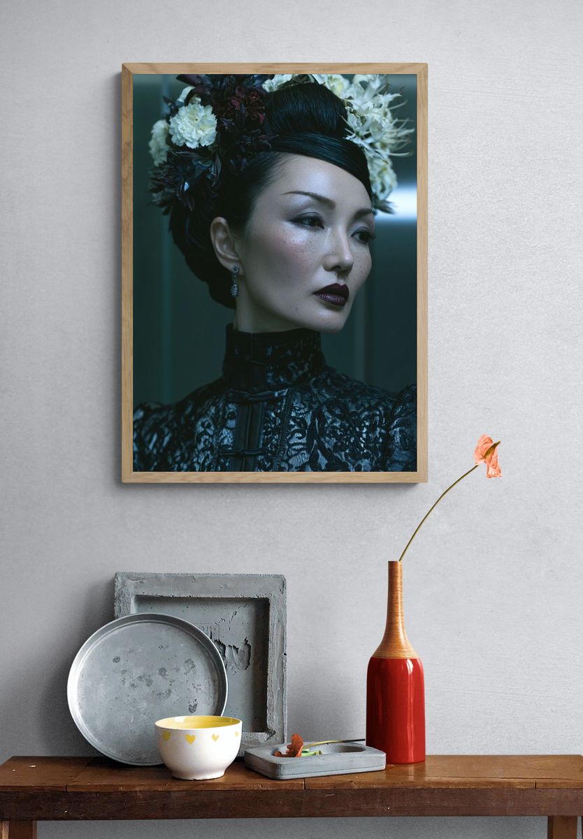 Geisha Portrait Photography Poster. — room view 3