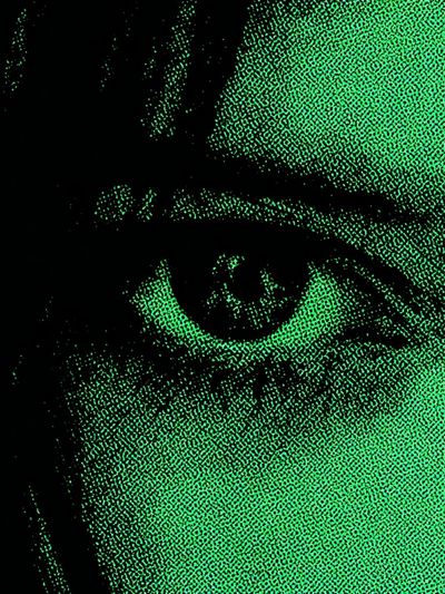 Green Eye — Pop Art Print. poster