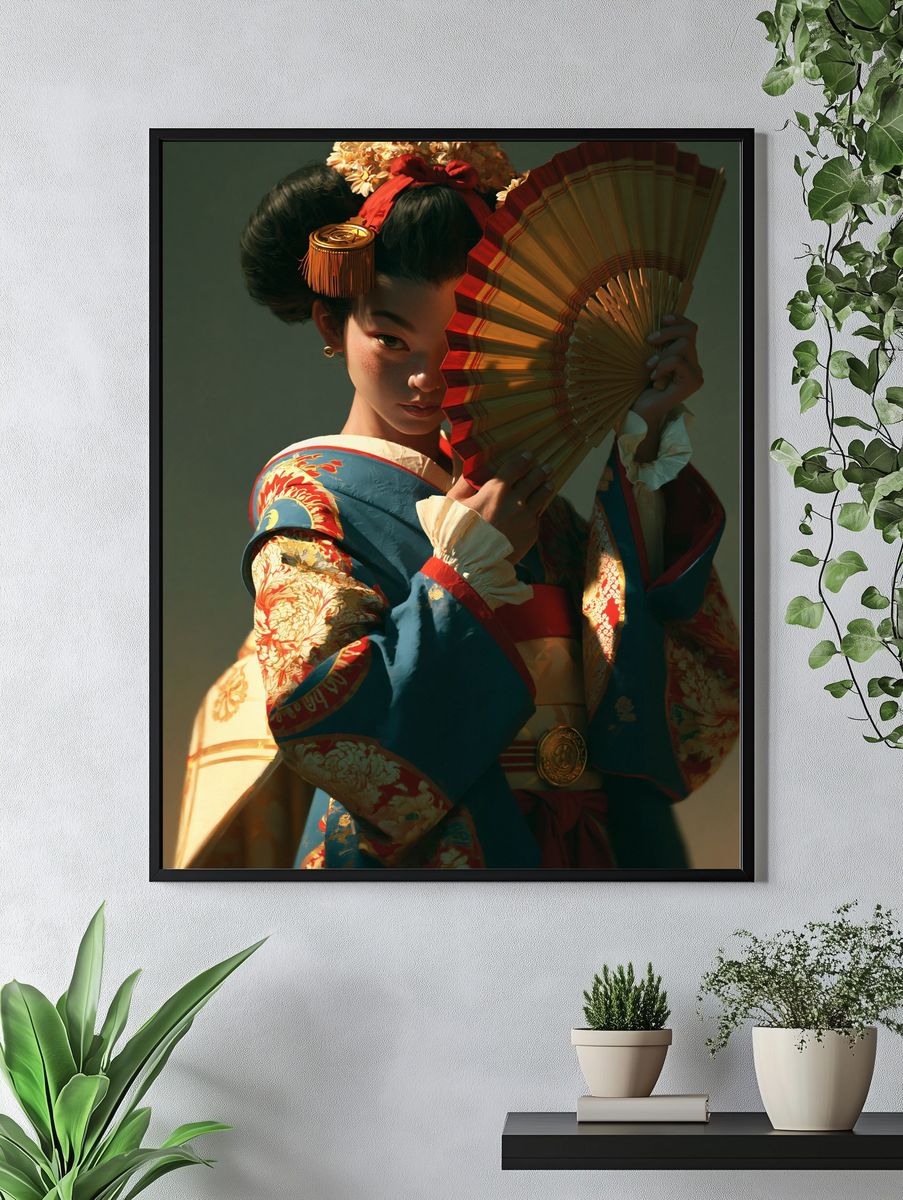 Geisha Portrait Photography Poster. — room view 4