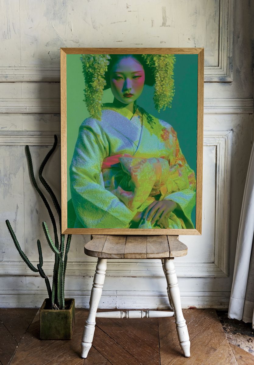 Geisha Portrait Photography Poster. room preview
