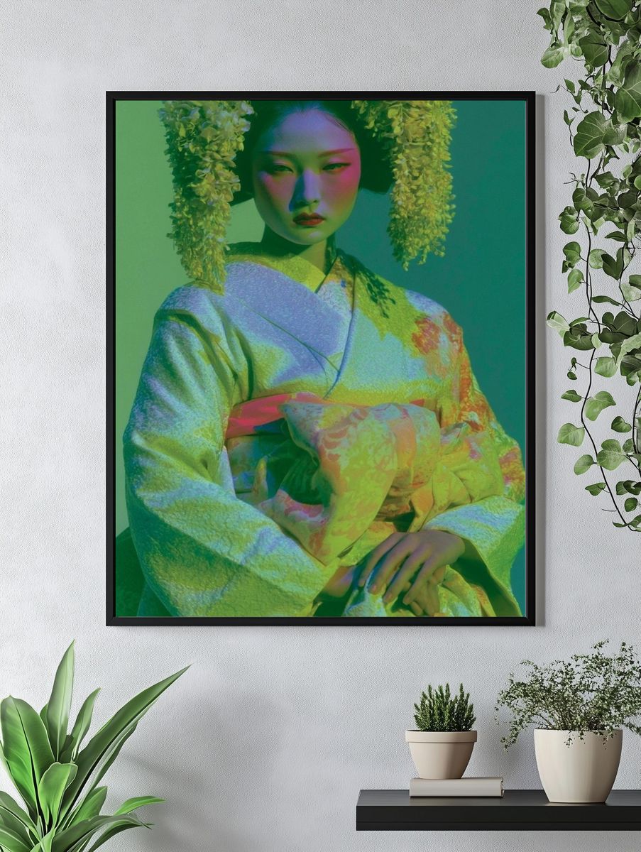 Geisha Portrait Photography Poster. — room view 4