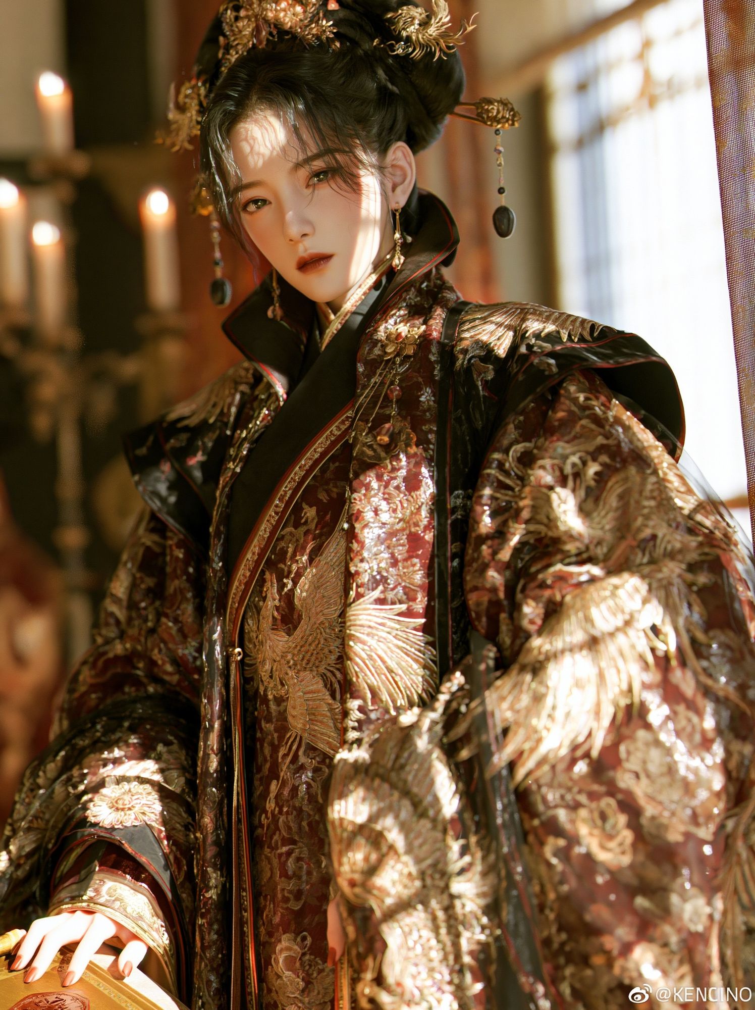 Elegant Geisha Portrait Print. poster — photography art