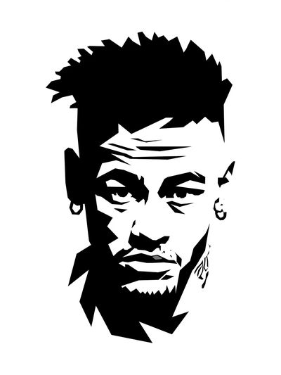 Geometric Male Portrait Print.