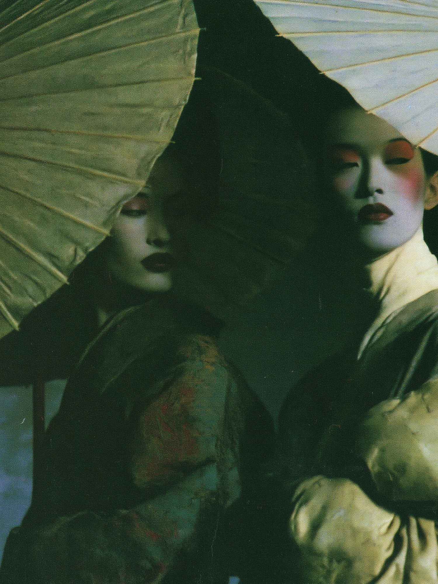 Geisha Umbrella Portrait Print. poster detail