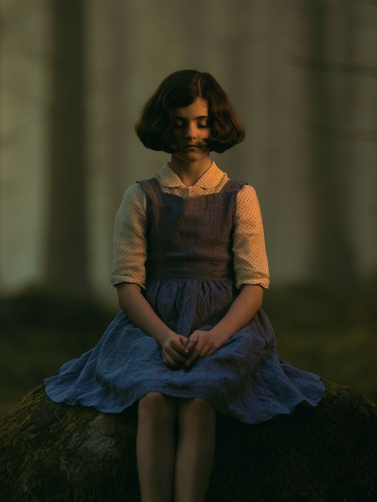 Girl in Forest Portrait Print. poster — photography art