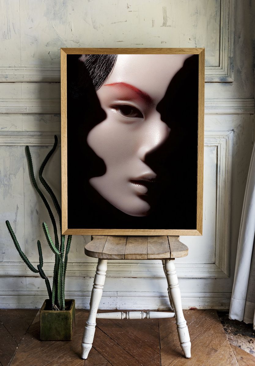 Geisha Face — Fine Art Print. — room view 1